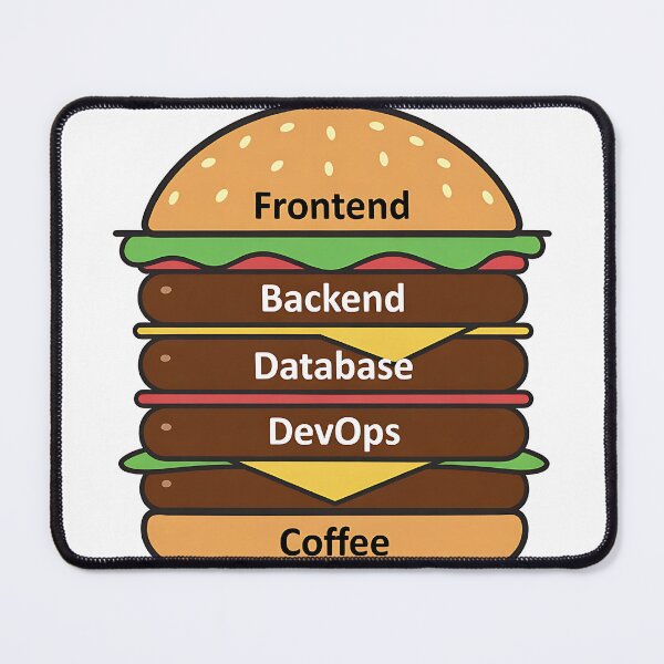 Item preview, Full Stack Burger Funny Dev Gift for Software Engineers designed and sold by eikulabs.