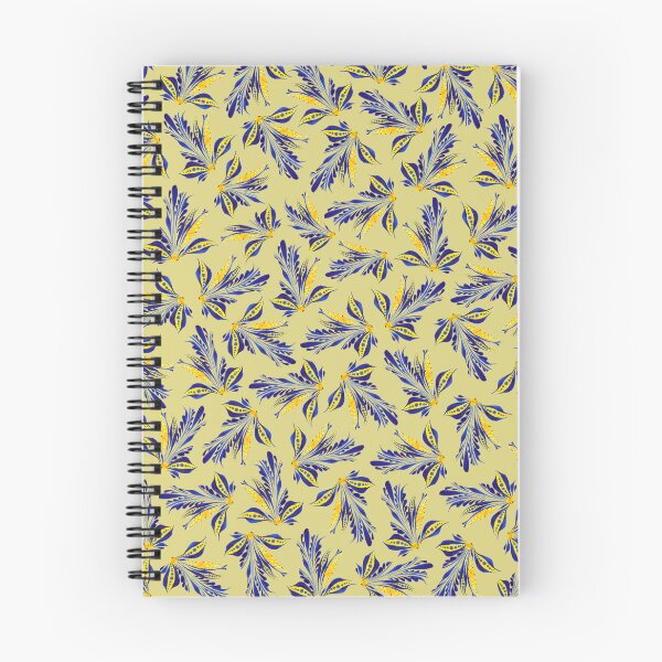 Item preview, blue-yellow flowers, Petrykivka style designed and sold by Sunflower-7.