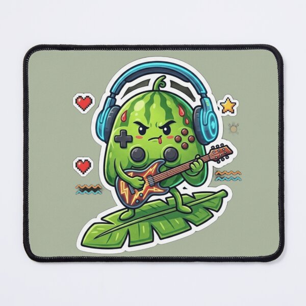 Item preview, Funny Gamer Watermelon Sticker - Food Art Controller Character designed and sold by zakman02.