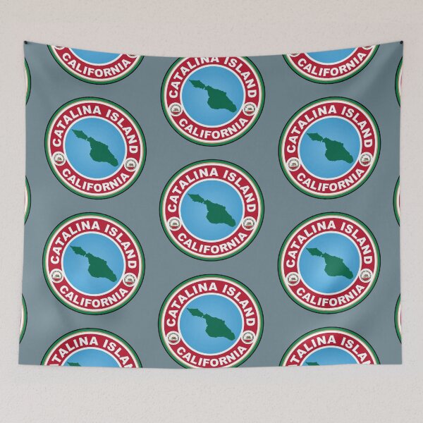 Item preview, Catalina Island map California  designed and sold by studioss76.