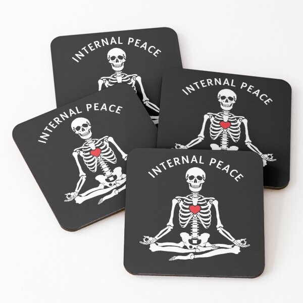 Item preview, Internal Peace Skeleton Meditation Self Care Graphic designed and sold by TheOrganizedHaven1.