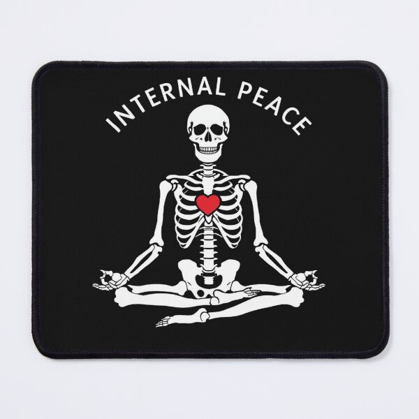 Item preview, Internal Peace Skeleton Meditation Self Care Graphic designed and sold by TheOrganizedHaven1.