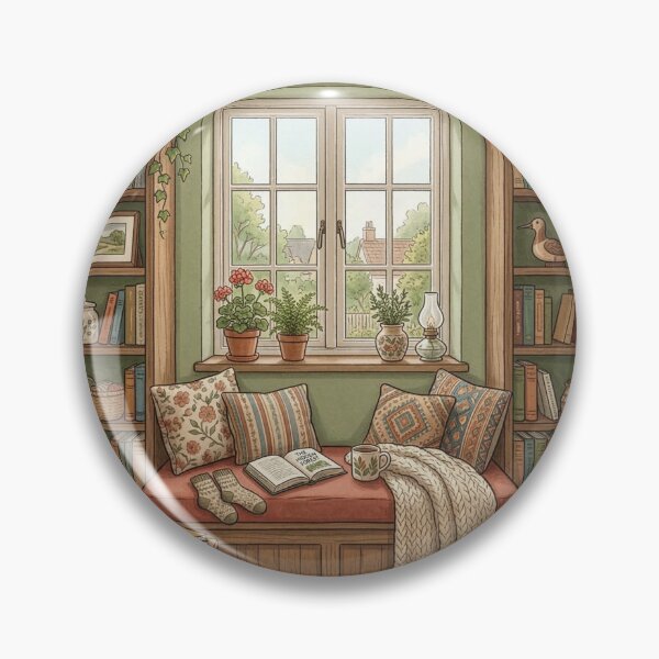 Item preview, Cozy reading nook!!! - Cozy Book Lover - A cozy reading corner - A cozy paradise for book lovers designed and sold by SoffyLee586.