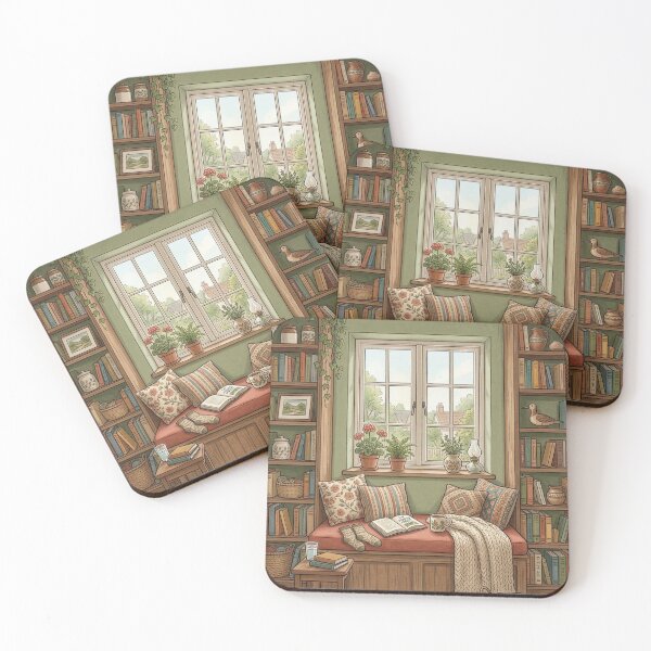 Item preview, Cozy reading nook!!! - Cozy Book Lover - A cozy reading corner - A cozy paradise for book lovers designed and sold by SoffyLee586.