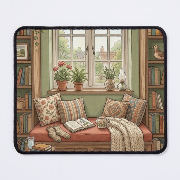 Item preview, Cozy reading nook!!! - Cozy Book Lover - A cozy reading corner - A cozy paradise for book lovers designed and sold by SoffyLee586.