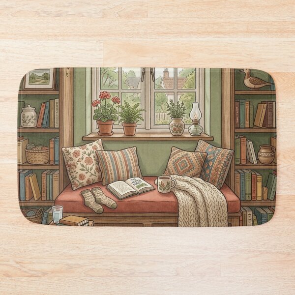 Item preview, Cozy reading nook!!! - Cozy Book Lover - A cozy reading corner - A cozy paradise for book lovers designed and sold by SoffyLee586.