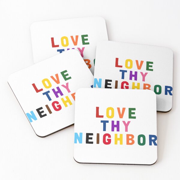 Item preview, Love Thy Neighbor LGBTQIA Support - Pride Festival designed and sold by TheBohemianLark.