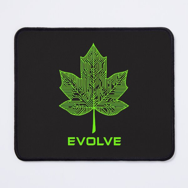 Item preview, Evolve Cyber Botanical Neon Green Circuit Leaf designed and sold by TheOrganizedHaven1.
