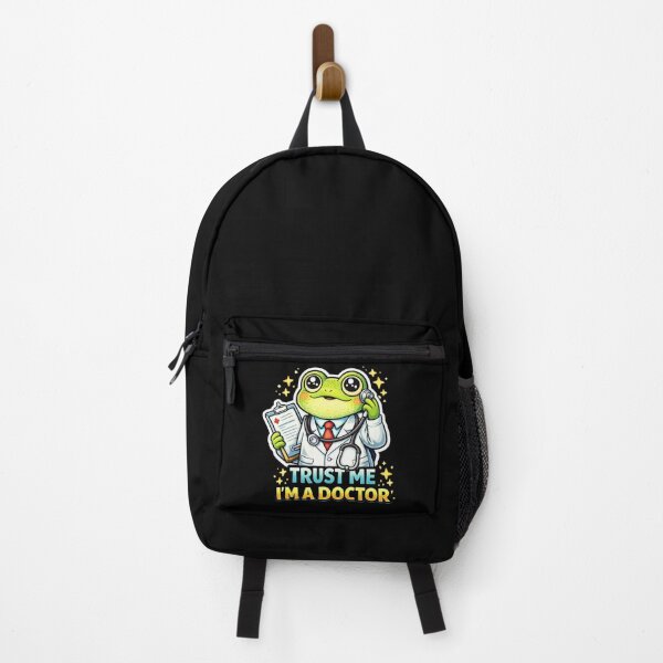 Item preview, Trust Me I'm a Doctor Frog – Funny Medical Frog Sticker designed and sold by VibeOffline Studio.
