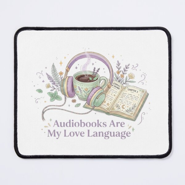 Item preview, Audiobooks Are My Love Language – Cozy BookTok Audiobook Lover Design designed and sold by SirensSageStone.