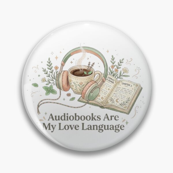 Item preview, Audiobooks Are My Love Language – Cozy Audiobook Lover BookTok Reader Design designed and sold by SirensSageStone.