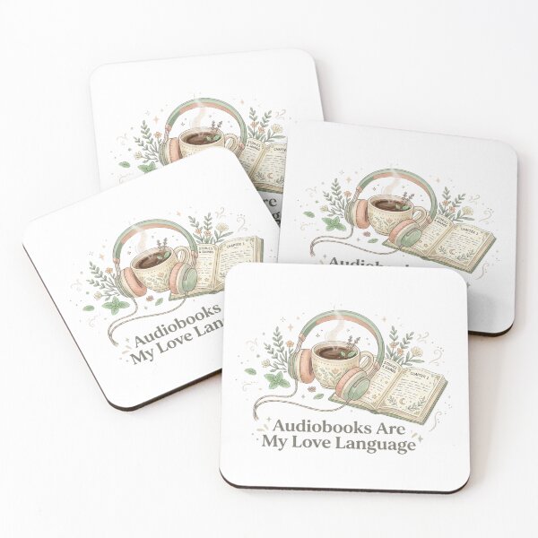 Item preview, Audiobooks Are My Love Language – Cozy Audiobook Lover BookTok Reader Design designed and sold by SirensSageStone.