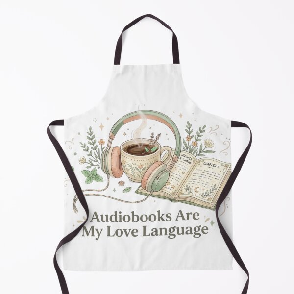 Item preview, Audiobooks Are My Love Language – Cozy Audiobook Lover BookTok Reader Design designed and sold by SirensSageStone.