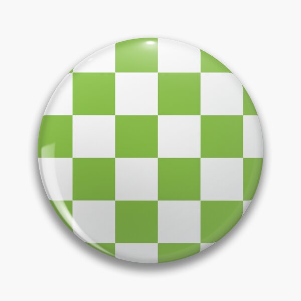 Item preview, Celery Apple Green White Checkerboard Pattern designed and sold by TheBohemianLark.