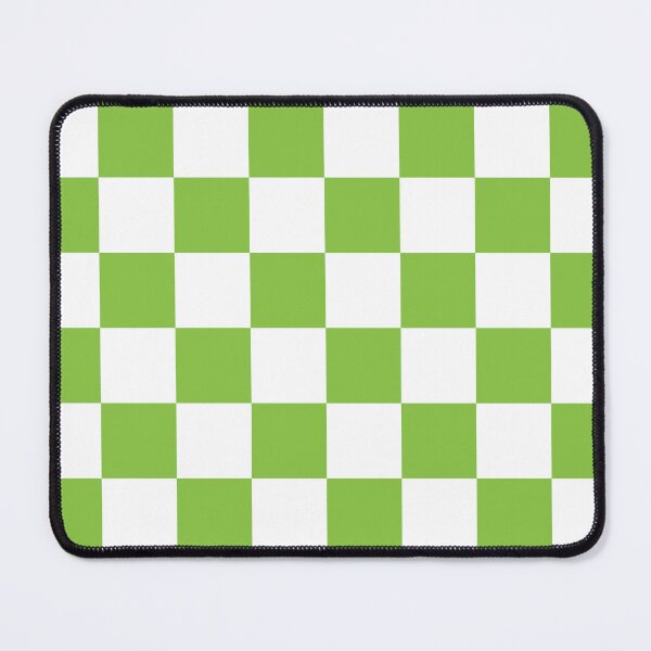 Item preview, Celery Apple Green White Checkerboard Pattern designed and sold by TheBohemianLark.