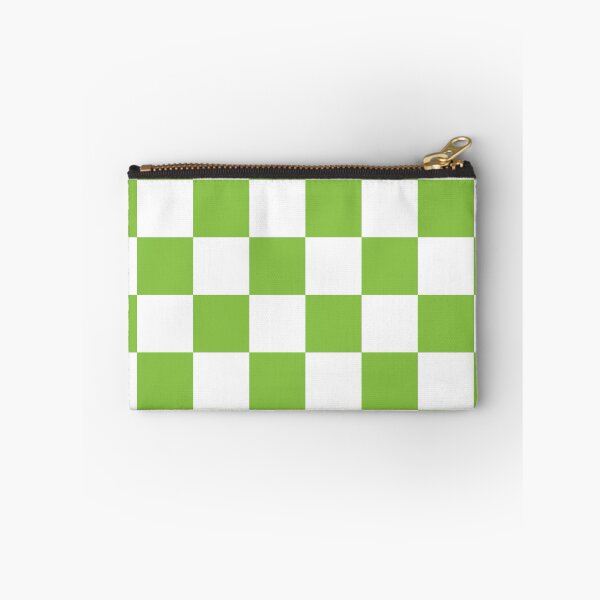 Item preview, Celery Apple Green White Checkerboard Pattern designed and sold by TheBohemianLark.