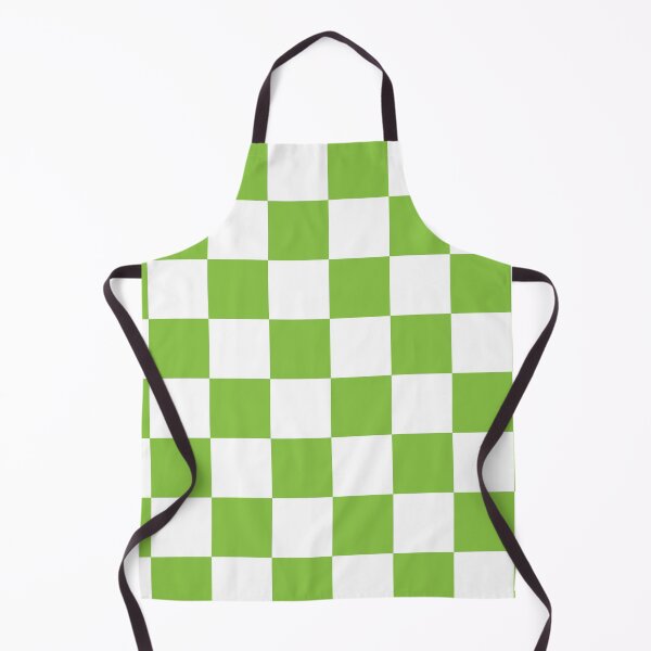 Item preview, Celery Apple Green White Checkerboard Pattern designed and sold by TheBohemianLark.