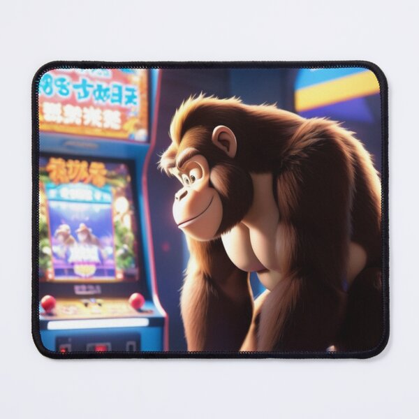 Item preview, CHILDREN FUNNY GORILLA PLAYING ARCADE GAMES ai generated created by frasues designed and sold by frasues.