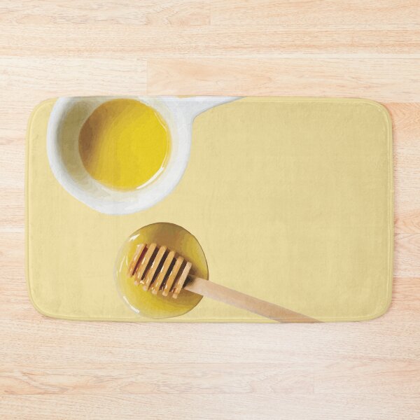 Item preview, Honey Jar with Wooden Dipper on Yellow designed and sold by Arturo Daniel Garcia Palomo.