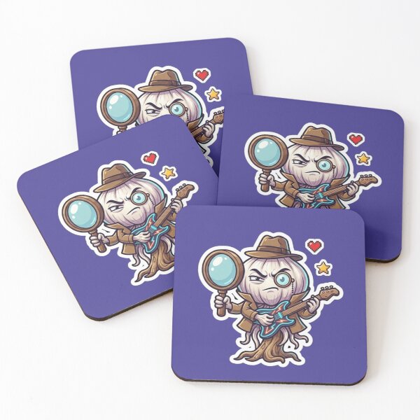 Item preview, Funny Detective Garlic Sticker - Suspicious Food Art Character designed and sold by zakman02.