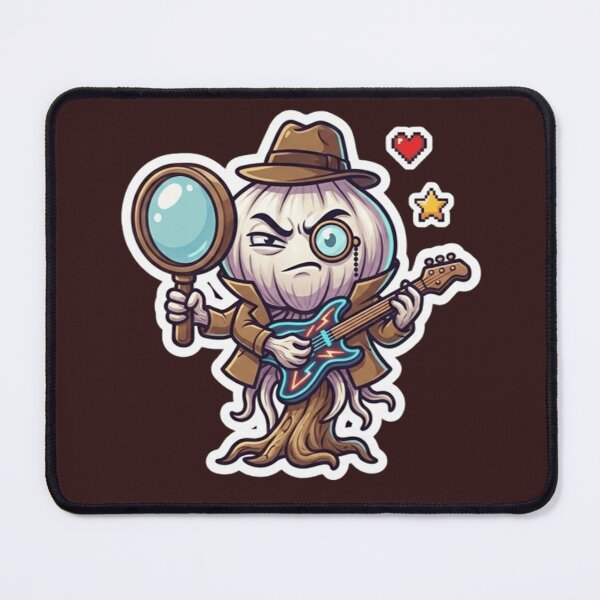 Item preview, Funny Detective Garlic Sticker - Suspicious Food Art Character designed and sold by zakman02.