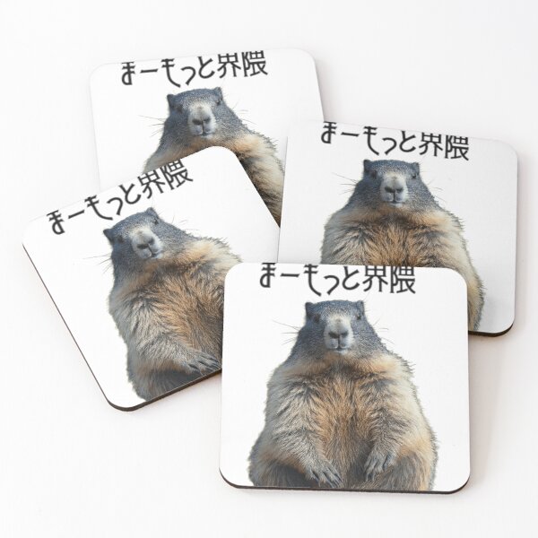 Item preview, Marmot Community — Serious Wildlife Japanese Art 2 designed and sold by AnotherMarmot.
