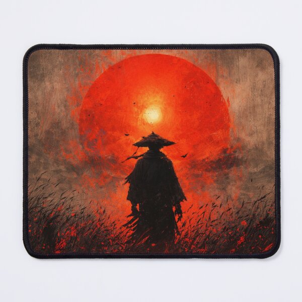 Item preview, Lone Ronin Walking Beneath the Crimson Sun designed and sold by walex-jed.