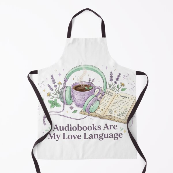 Item preview, Audiobooks Are My Love Language – Pastel Cozy Audiobook Lover BookTok Design designed and sold by SirensSageStone.