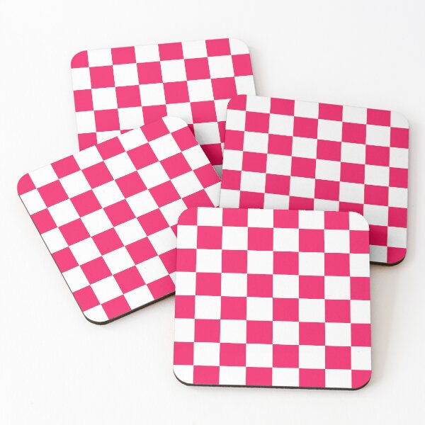 Item preview, Hot Pink & White Checkerboard Pattern designed and sold by TheBohemianLark.