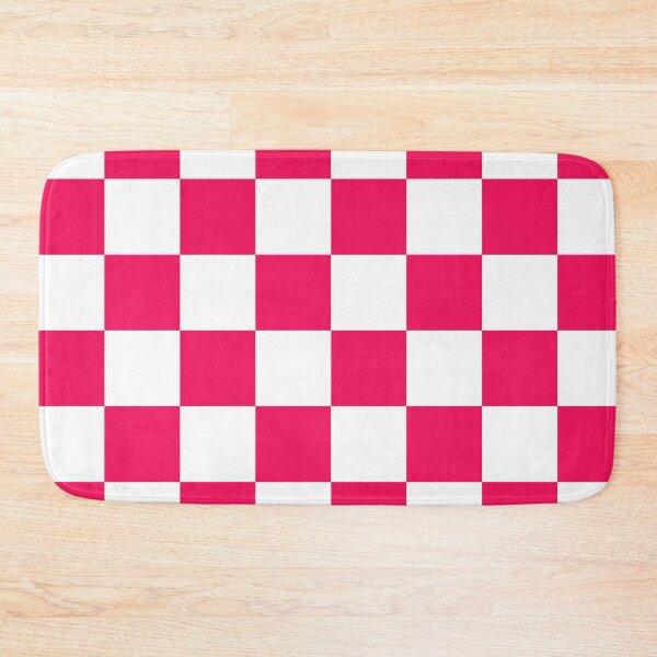 Item preview, Hot Pink & White Checkerboard Pattern designed and sold by TheBohemianLark.