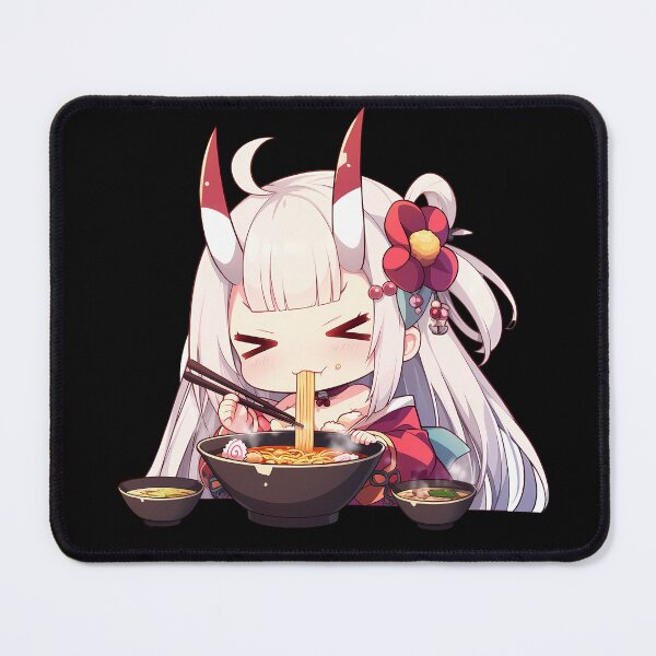 Item preview, Noshiro Azur Lane Kawaii Ramen Chibi Horns Noodles designed and sold by mildaclairmo.