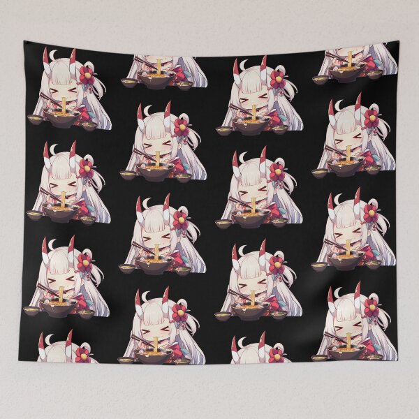 Item preview, Noshiro Azur Lane Kawaii Ramen Chibi Horns Noodles designed and sold by mildaclairmo.