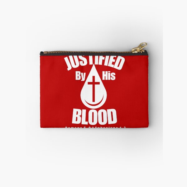 Item preview, Justified By His Blood Christian Cross designed and sold by BOCFaithWear.