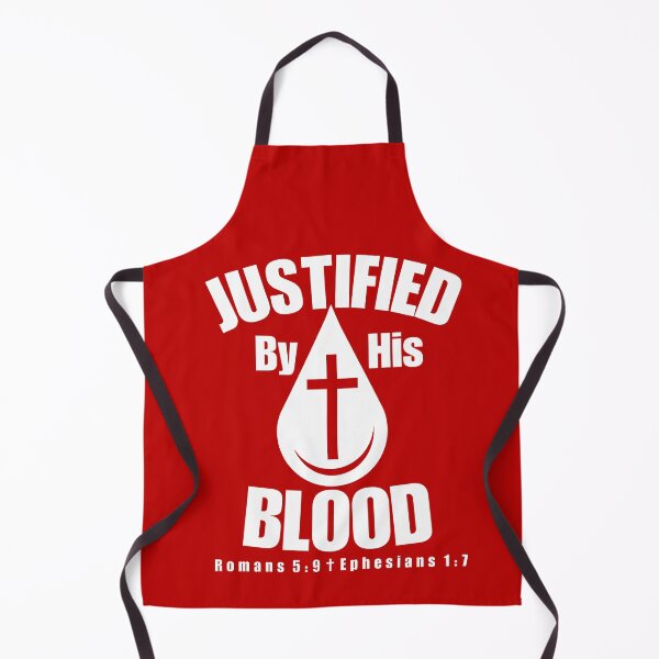 Item preview, Justified By His Blood Christian Cross designed and sold by BOCFaithWear.