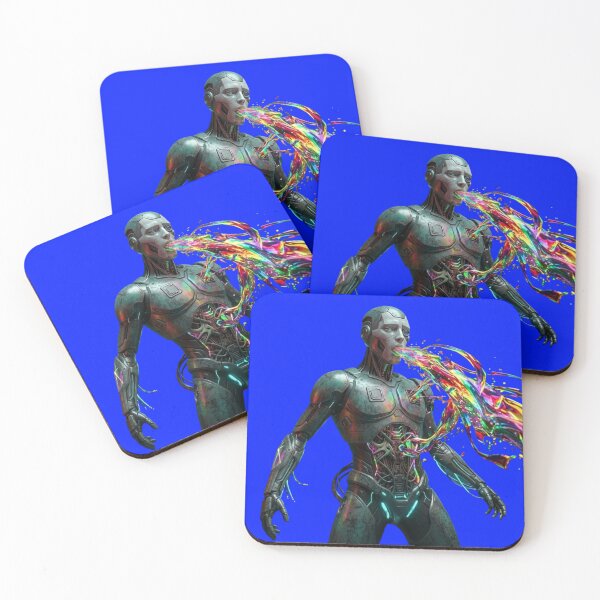 Item preview, The Soul of the Machine - Colorful Cyber Surrealism designed and sold by ChaosModeArt.