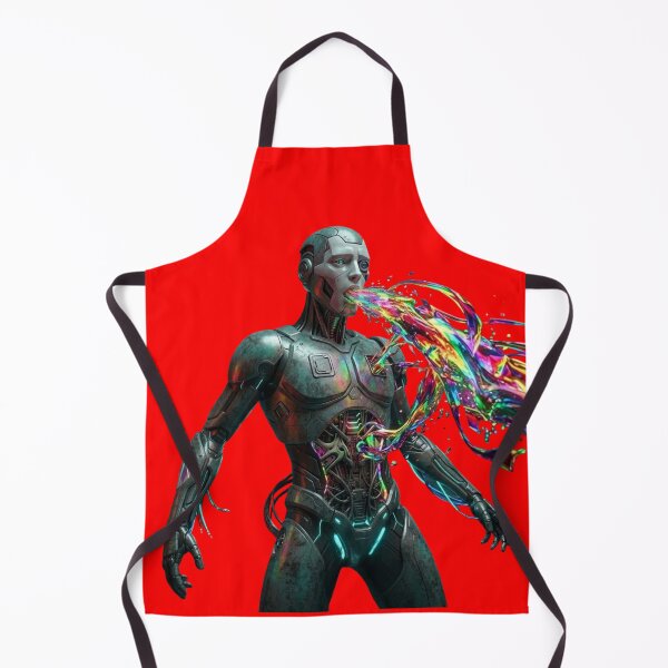 Item preview, The Soul of the Machine - Colorful Cyber Surrealism designed and sold by ChaosModeArt.