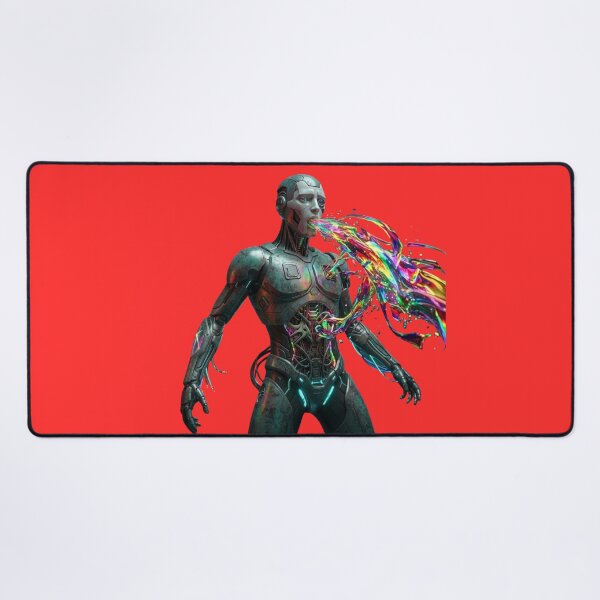 Item preview, The Soul of the Machine - Colorful Cyber Surrealism designed and sold by ChaosModeArt.