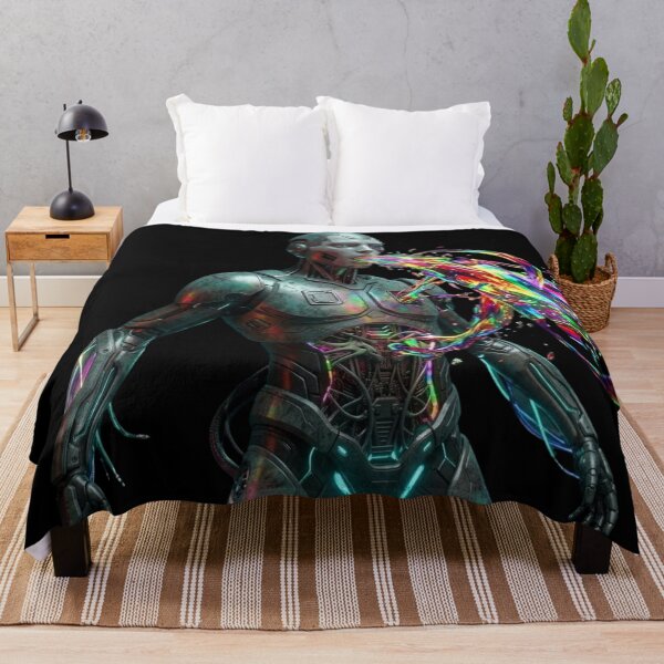 Item preview, The Soul of the Machine - Colorful Cyber Surrealism designed and sold by ChaosModeArt.