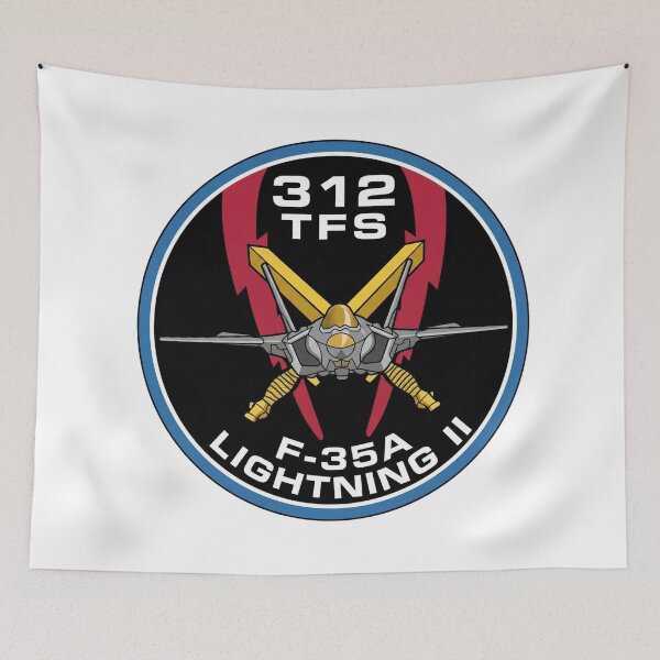 Item preview, Military Patch Design for F-35A Lightning II 312 TFS designed and sold by CharlieDesings.