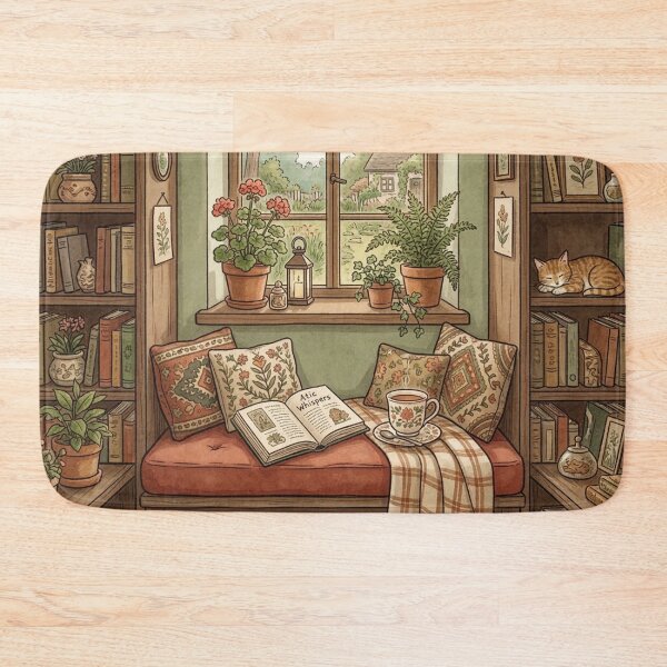 Item preview, Cozy reading nook!!! - Cozy Book Lover - A cozy reading corner - A cozy paradise for book lovers designed and sold by SoffyLee586.