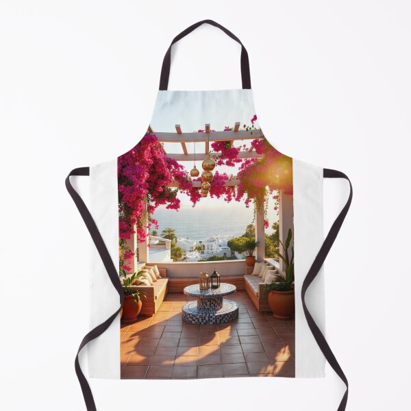 Artikelvorschau, Luxuriöse mediterrane Terrasse mit Meerblick bei Sonnenuntergang entworfen und verkauft von Vida e Arte.