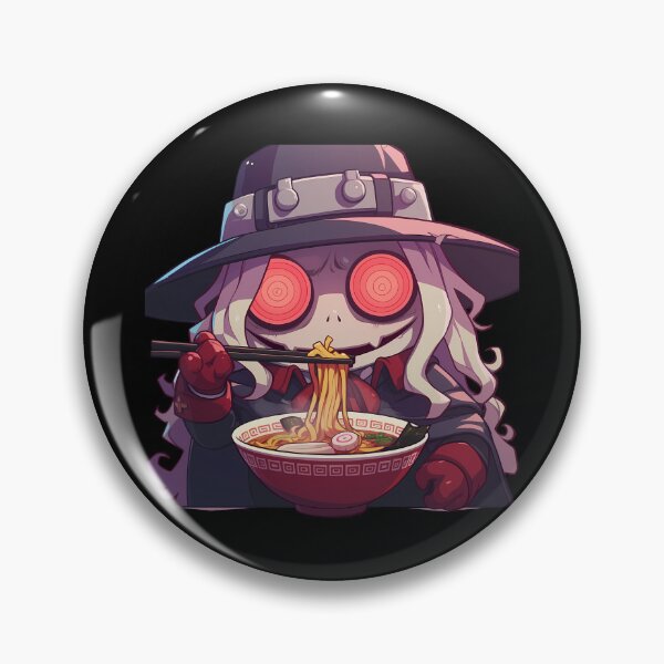 Item preview, Alucard Hellsing Kawaii Ramen Chibi Glowing Eyes designed and sold by mildaclairmo.