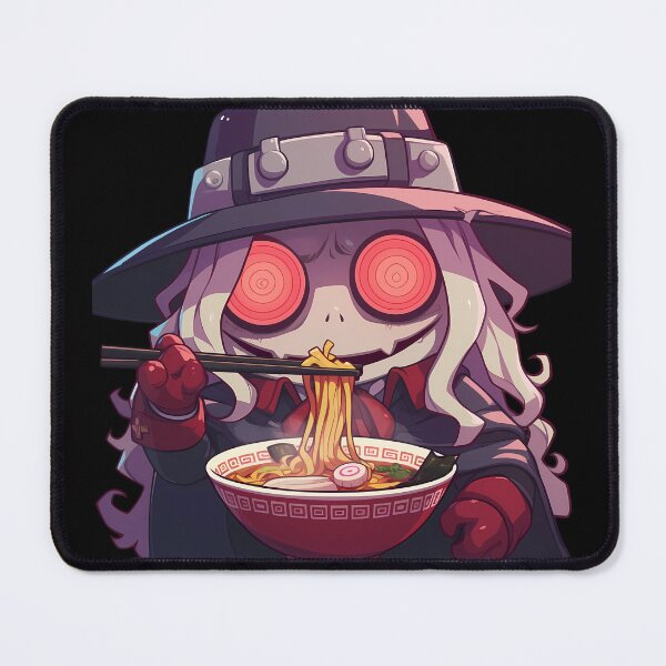 Item preview, Alucard Hellsing Kawaii Ramen Chibi Glowing Eyes designed and sold by mildaclairmo.