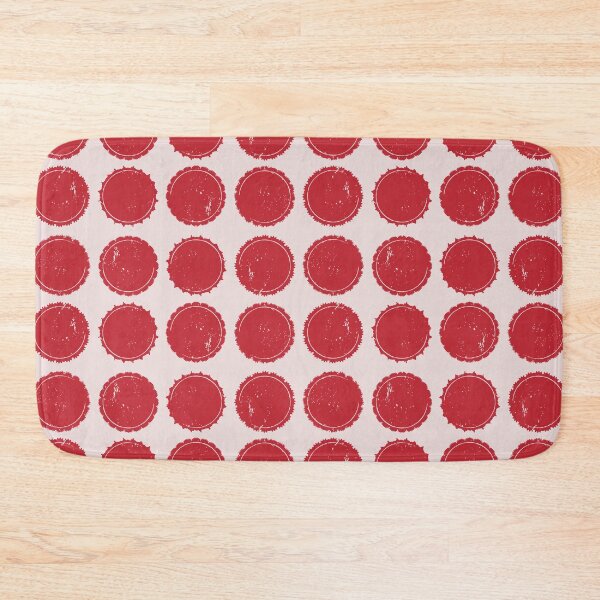 Item preview, Red Bottle Cap Pattern on Grid designed and sold by Arturo Daniel Garcia Palomo.