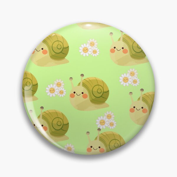 Item preview, Kawaii Snails & Daisies | Kawaii Cute Snails | Whimsical Kawaii Pattern  designed and sold by swdesigns714.