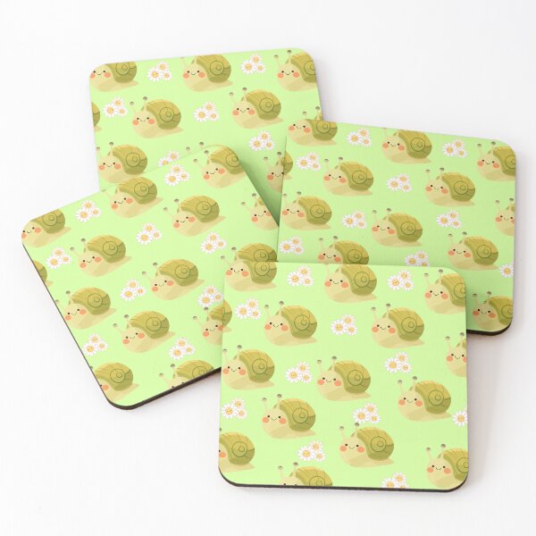 Item preview, Kawaii Snails & Daisies | Kawaii Cute Snails | Whimsical Kawaii Pattern  designed and sold by swdesigns714.