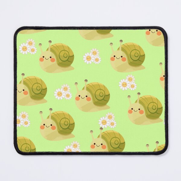 Item preview, Kawaii Snails & Daisies | Kawaii Cute Snails | Whimsical Kawaii Pattern  designed and sold by swdesigns714.