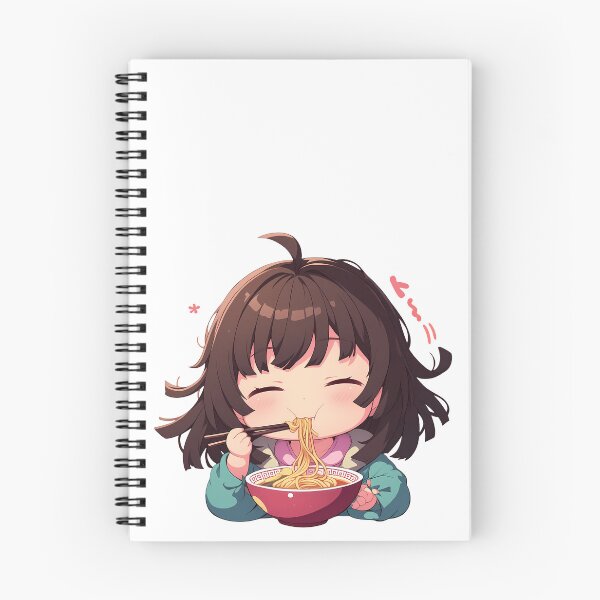 Item preview, Nadeko Sengoku Bakemonogatari Kawaii Ramen Chibi Hearts designed and sold by mildaclairmo.