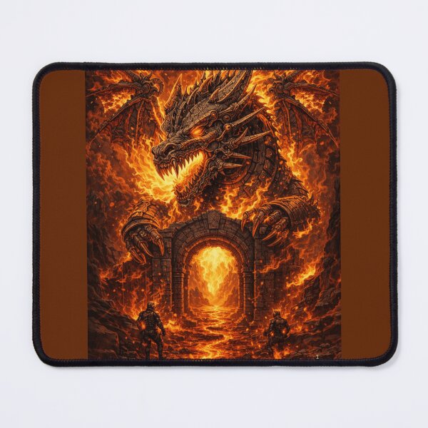 Item preview, Inferno Dragon Gate Fantasy Art designed and sold by ArtByRubab.