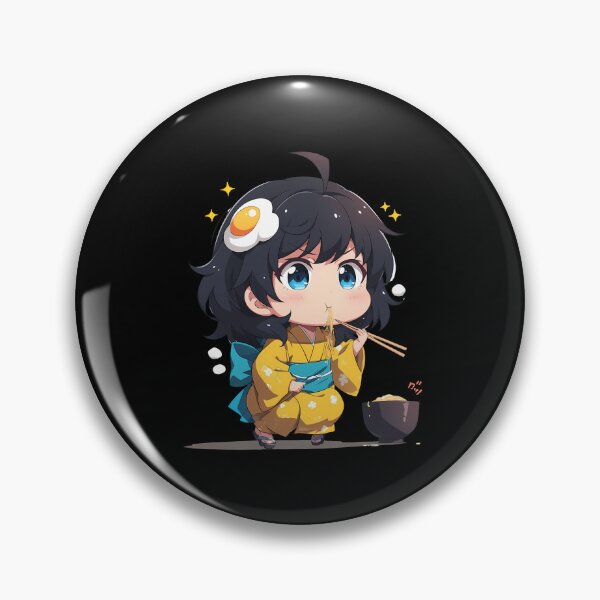 Item preview, Tsukihi Araragi Bakemonogatari Chibi Kimono Kawaii Ramen Feast designed and sold by mildaclairmo.